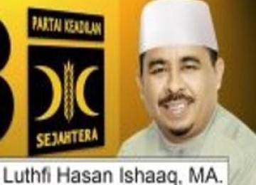 Presiden Partai Keadilan Sejahtera (PKS) Luthfi Hasan Ishaaq