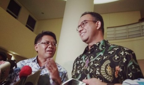 Wakil Ketua Majelis Syura PKS Mohamad Sohibul Iman dan gubernur DKI Jakarta periode 2017-2022 Anies Rasyid Baswedan.