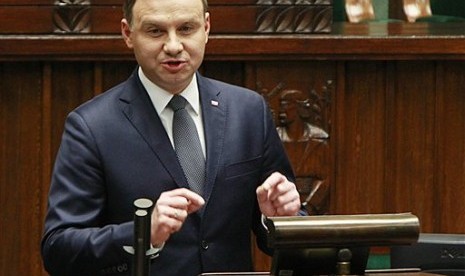 Presiden Polandia Andrzej Duda 