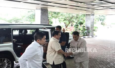 Presiden Prabowo saat berkunjung ke Kementerian Pertanian.