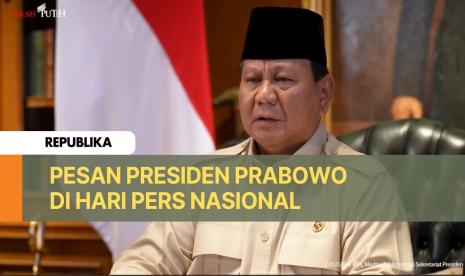 Presiden Prabowo Subianto mengucapkan Selamat Hari Pers Nasional 2025.