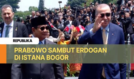 Presiden Prabowo Subianto menjamu Presiden Turkiye Recep Tayyib Erdogan di Istana Bogor, Selasa (12/3/2025).