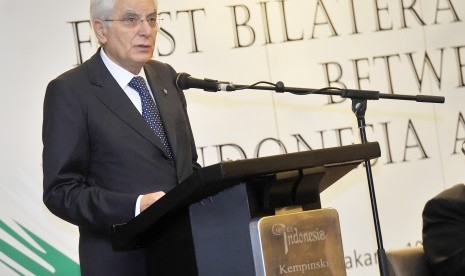 Presiden Republik Italia Sergio Mattarella