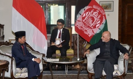 Presiden RI, Joko Widodo bersama Presiden Afganistan, Ashraf Ghan 