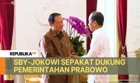 Presiden RI Joko Widodo dan Presiden Ke-6 RI Susilo Bambang Yudhoyono sepakat untuk mendukung penuh pemerintahan baru di bawah kepemimpinan Prabowo Subianto.