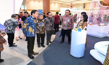 Presiden RI Joko Widodo (Jokowi) mengapresiasi gelaran pameran UMKM EXPO(RT) BRILIANPRENEUR.