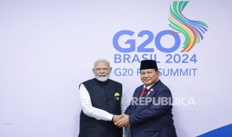 Presiden RI Prabowo Subianto bertemu Perdana Menteri India Narendra Modi.