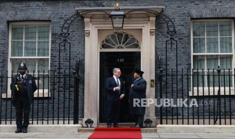 Presiden RI Prabowo Subianto bertemu Perdana Menteri (PM) Inggris Keir Starmer di 10 Downing Street, London, Kamis (21/11/2024).