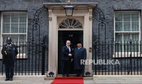   Presiden RI Prabowo Subianto dan Perdana Menteri (PM) Inggris Keir Starmeri 10 Downing Street, London, Kamis (21/11/2024).