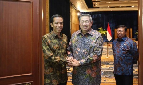 President Jokowi with Chairman of Democratic Party Susilo Bambang Yudhoyono