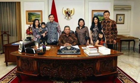 Presiden SBY dan keluarga.