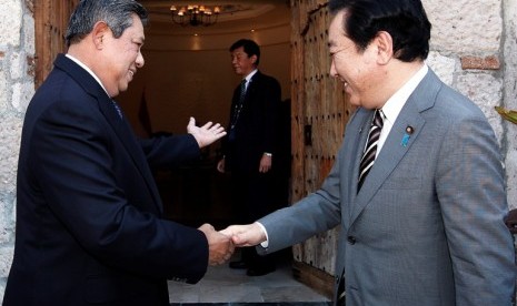 Presiden SBY dan PM Jepang Yoshihiko Noda