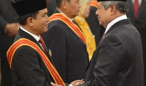 Susilo Bambang Yudhoyono dan Yusril Ihza Mahendra 