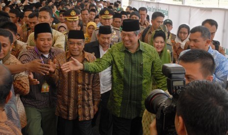 Presiden Susilo Bambang Yudhoyono attends Nahdatul Ulama's convention in Cirebon, West Java, on Monday. 