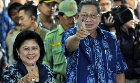 Presiden Susilo Bambang Yudhoyono dan Ibu Ani Yudhoyono.