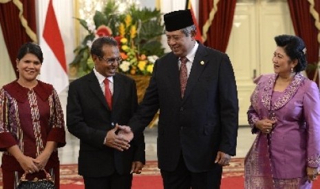 President Susilo Bambang Yudhoyono (second right) and President Timor Leste, Taur Matan Ruak (third right) 