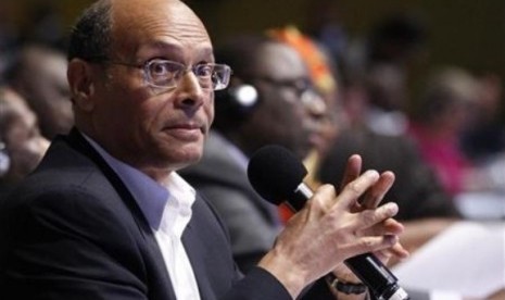 Presiden Tunisia, Moncef Marzouki.