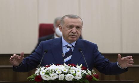 Erdogan Tawarkan Diri Bantu Mediasi Konflik di Ethiopia. Presiden Turki Recep Tayyip Erdogan.