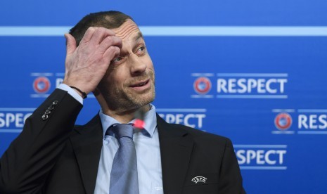 Presiden UEFA Aleksander Ceferin.