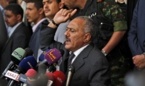 Presiden Yaman, Ali Abdullah Saleh.