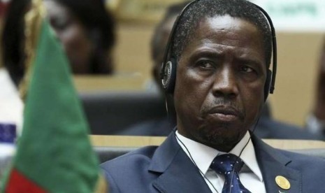 Presiden Zambia Edgar Lungu