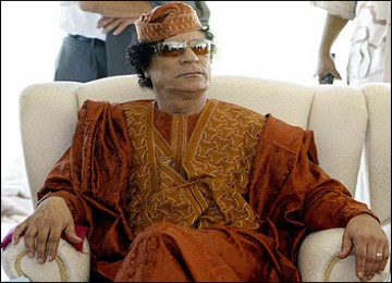 Presiden Libya Muammar Gaddafi