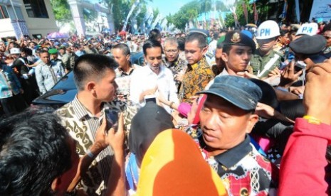 President Joko Widodo attends the Archipelago's Day on Monday, December 15, 2014.