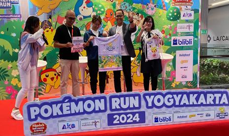 Press Conference Pokemon Run 2024 Yogyakarta di Pakuwon Mall, Sleman, Kamis (1/8/2024).