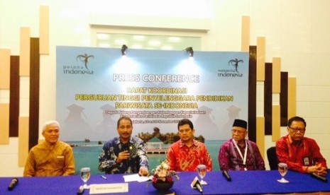 Press Conference Rapat Koordinasi Nasional (Rakornas) Perguruan Tinggi Penyelenggara Pendidikan Pariwisata