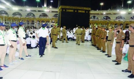 Pria Berpisau Ditangkap di Masjidil Haram. Pasukan khusus Arab Saudi yang menjaga keamanan Masjidil Haram.