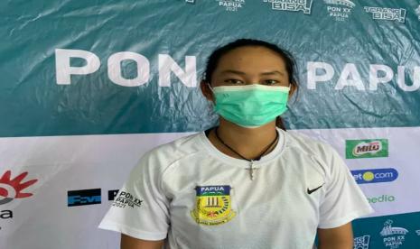 Petenis muda berbakat, Priska Madelyn Nugroho, menjadi andalan tuan rumah Papua pada PON XX.