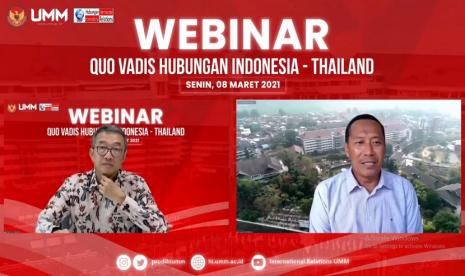 Prodi Hubungan Internasional (HI) Universitas Muhammadiyah Malang (UMM) menggelar webinar bertema Quo Vadis Hubungan Indonesia – Thailand.