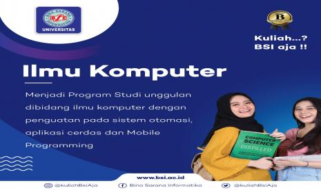 Prodi Ilmu Komputer merupakan salah satu Prodi unggulan di Kampus UBSI.