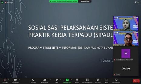 Prodi Sistem Informasi Universitas Bina Sarana Informatika (BSI) kampus Sukabumi sukses melaksanakan sosialisasi Sistem Praktik Kerja Terpadu (Sipadu).