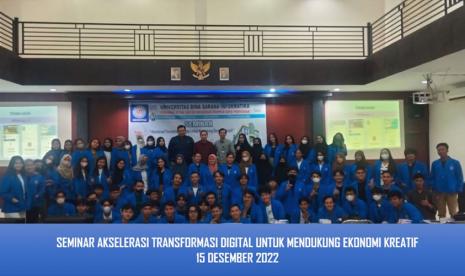 Prodi Sistem Informasi Universitas BSI gelar seminar tentang akselerasi transformasi.