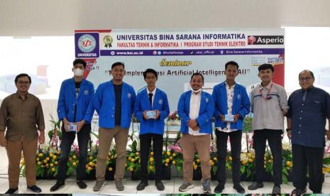 Prodi Teknik Elektro Fakultas Teknik dan Informatika Universitas BSI (Bina Sarana Informatika) menggelar seminar Tren Implementasi Artificial Intelligence, Senin (5/12/2022). 