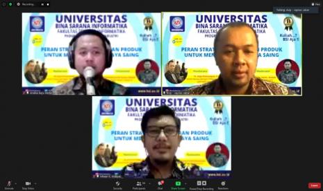 Prodi Teknik Industri Universitas BSI (Bina Sarana Informatika) mengadakan webinar dengan tema 