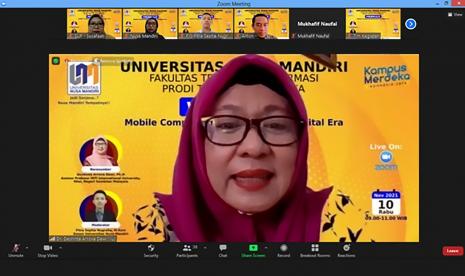 Prodi Teknik Informatika, Fakultas Teknologi Informasi (FTI) Universitas Nusa Mandiri (UNM) menggelar webinar Mobile Computing, bertajuk “Mobile Computing Applications in Digital Era”, Rabu (10/11). 