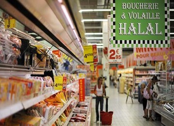 Produk halal di supermarket Prancis