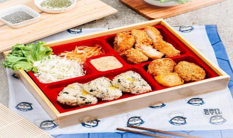 Produk Onigiri Bento dari San Gyu by Hangry.