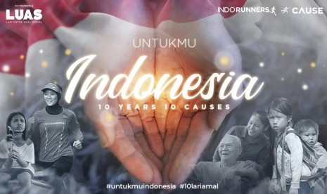 Program LUAS dari komunitas lari Indorunners. Program #10lariamal Indorunners mengajak pelari menempuh 200 ribu km secara virutal.