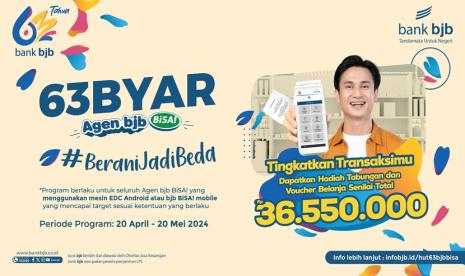 Program promosi Agen bjb BiSA! HEBAT berlangsung mulai tanggal 20 April 2024 hingga 20 Mei 2024.