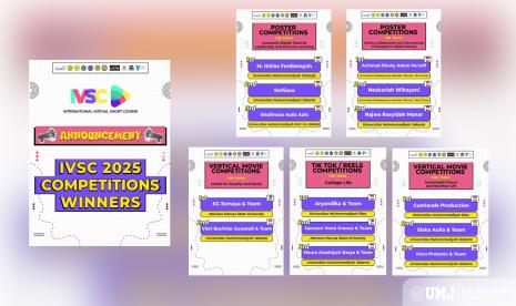 Program Studi Ilmu Komunikasi Fakultas Ilmu Sosial dan Ilmu Politik Universitas Muhammadiyah Jakarta (FISIP UMJ) baru-baru ini meraih prestasi gemilang dengan memenangkan tujuh kategori juara dalam ajang International Virtual Short Course yang diselenggarakan oleh Universitas Muhammadiyah Sidoarjo (UMSIDA).