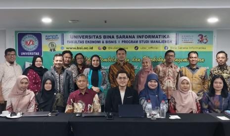 Program Studi Manajemen Universitas BSI (Bina Sarana Informatika) mengadakan Workshop Pengembangan Perangkat Pembelajaran Daring Kolaboratif yang Berfokus Pada Pembelajaran Berbasis Case Based Learning dan Project Based Learning.