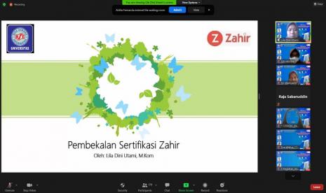 Program Studi (Prodi) Sistem Informasi Akuntansi di bawah Fakultas Teknik dan Informatika Universitas BSI (Bina Sarana Informatika), selenggarakan webinar Pembekalan Sertifikasi Kompetensi Zahir Accounting dengan Tema Memahami Alur Penyusunan Laporan Keuangan untuk Pembekalan Sertifikasi Zahir Accounting, Kamis (22/7).