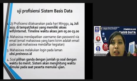 Program Studi (prodi) Teknologi Informasi Universitas BSI (Bina Sarana Informartika) bekerja sama dengan Preinexus selaku penyelenggara e-Test for Indonesian Professional (Knowledge Proficiency) menggelar pembekalan untuk mahasiswa.