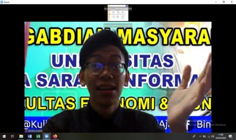 Program Studi Sistem Akuntansi (SIA) UBSI mengadakan kegiatan pengabdian masyarakat berupa pelatihan pembuatan business plan secara daring.