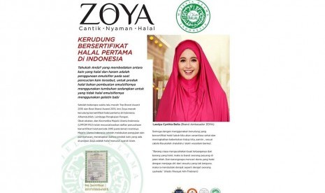 Promosi produk Kerudung Halal Zoya