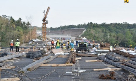 Proses penerjaan tol Salatiga Kartasura.