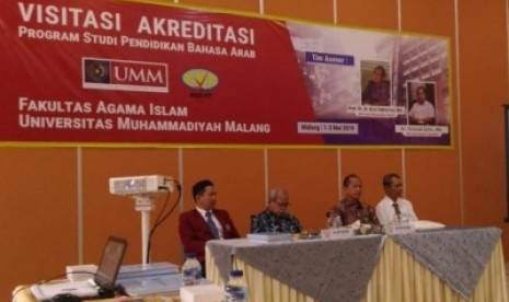 Proses visitasi BAN-PT di Program Studi (Prodi) Pendidikan Bahasa Arab  (PBA) Universitas Muhammadiyah Malang (UMM).